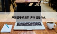 声测管干嘛用的,声测管是什么